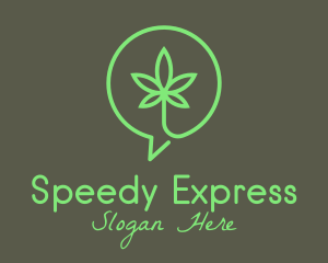 Cannabis Leaf Marijuana logo design