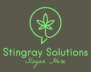 Cannabis Leaf Marijuana logo design