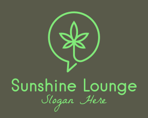 Cannabis Leaf Marijuana logo design