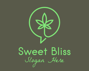 Cannabis Leaf Marijuana logo design