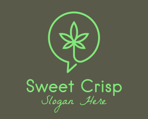 Cannabis Leaf Marijuana logo design