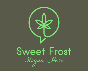 Cannabis Leaf Marijuana logo design