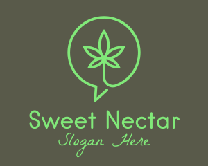 Cannabis Leaf Marijuana logo design