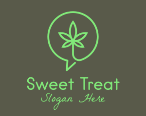 Cannabis Leaf Marijuana logo design