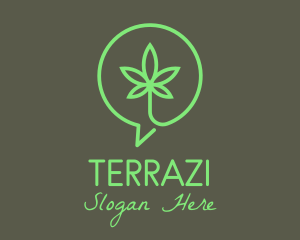 Cannabis Leaf Marijuana logo design