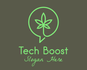 Cannabis Leaf Marijuana logo design