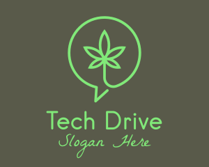 Cannabis Leaf Marijuana logo design