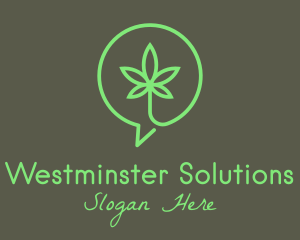 Cannabis Leaf Marijuana logo design