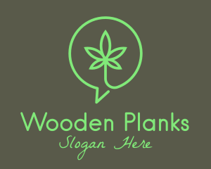 Cannabis Leaf Marijuana logo design