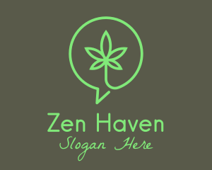 Cannabis Leaf Marijuana logo design