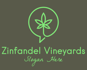 Cannabis Leaf Marijuana logo design