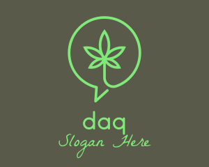 Customer Care - Cannabis Chat Support logo design