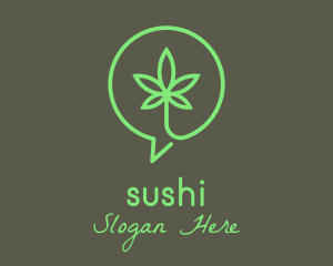 Cannabis Leaf Marijuana logo design