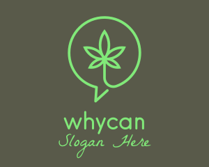 Chatting - Cannabis Chat Support logo design