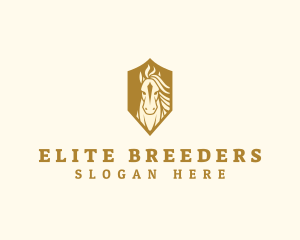 Equine Horse Shield logo design