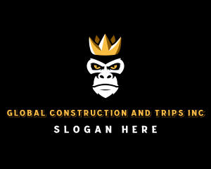 Amazon - Gorilla King Crown logo design