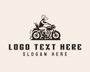 Dog Motorcycle Vehicle logo design