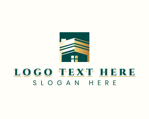 Contractor - Roof Residential Mortgage logo design