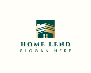 Roof Residential Mortgage logo design