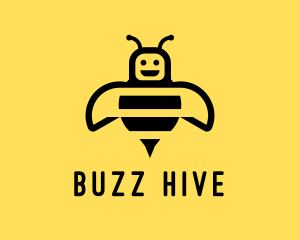 Bumblebee Bee Robot logo design