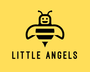 Bumblebee Bee Robot logo design