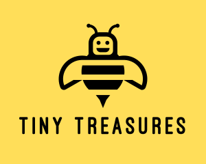 Small - Bumblebee Bee Robot logo design