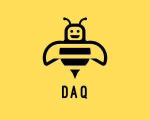 Fly - Bumblebee Bee Robot logo design