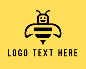 Robot - Bumblebee Bee Robot logo design