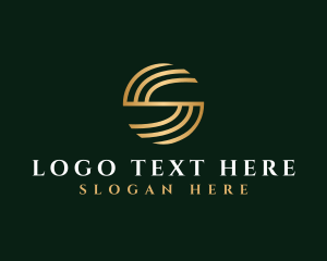Gold - Premium Business Company Letter S logo design