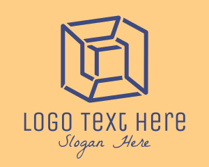 Inside - Cube Box Shape logo design