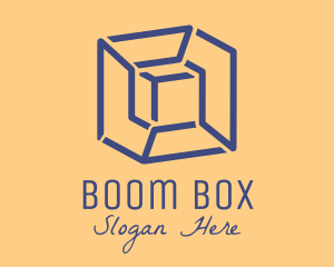 Cube Box Shape logo design