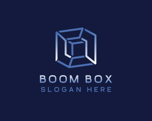 Cube Box Shape logo design