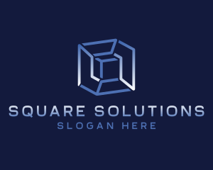 Cube Box Shape logo design