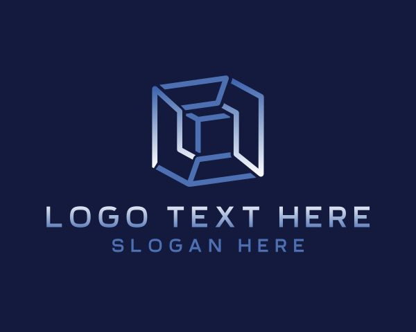 Shape - Cube Box Shape logo design