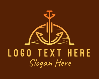 Sunset Sea Anchor Logo