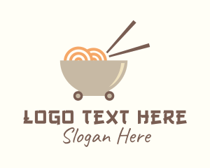 Noodle House - Soup Bowl Cart logo design