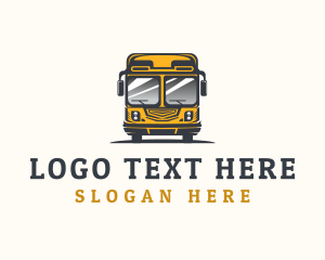 School Bus - Transport Bus Vehicle logo design
