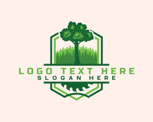Lumber - Nature Tree Woodwork logo design