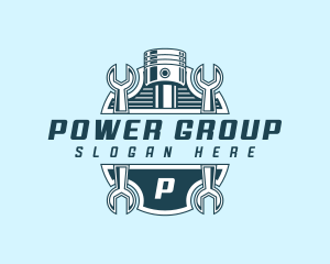 Equipment - Automotive Piston Wrench logo design