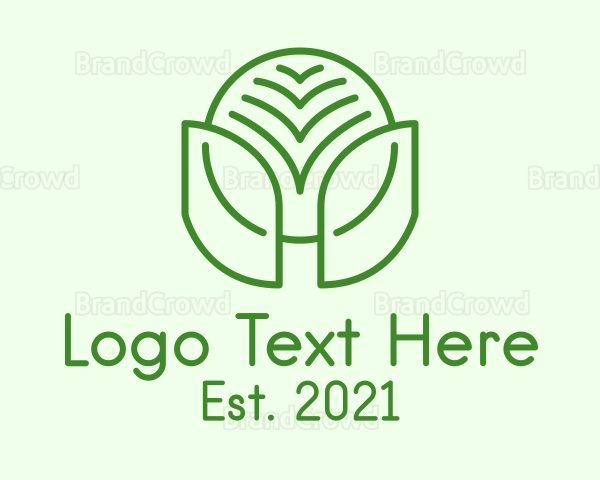 Minimalist Natural Leaf Logo