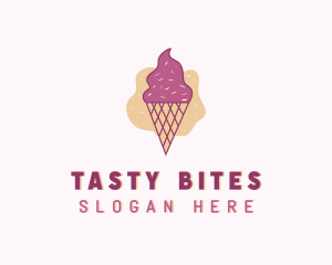 Ice Cream Gelato Cone Logo