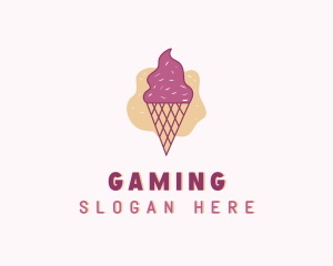 Ice Cream Gelato Cone Logo