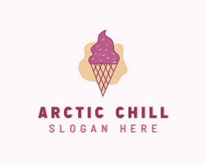 Frozen - Ice Cream Gelato Cone logo design