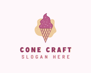 Cone - Ice Cream Gelato Cone logo design