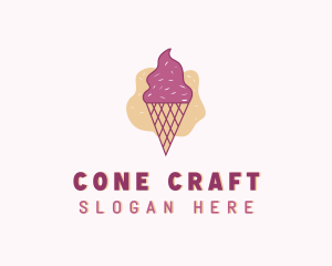 Ice Cream Gelato Cone logo design