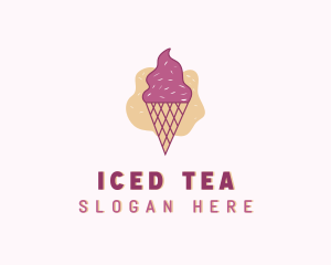 Ice Cream Gelato Cone logo design