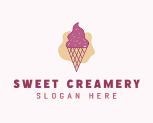 Ice Cream Gelato Cone logo design