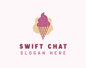 Snow Cone - Ice Cream Gelato Cone logo design