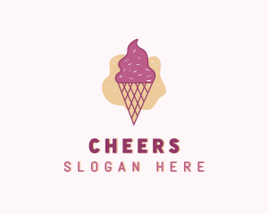 Frozen - Ice Cream Gelato Cone logo design