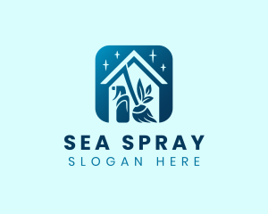 House Cleaning Sanitation logo design